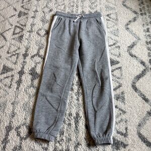 Zara Grey Sweatpants with White Stripe
